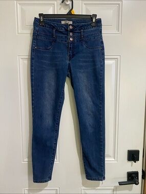 refuge Indigo High-Rise Skinny Jeans